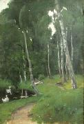 Paul Raud In a park china oil painting artist